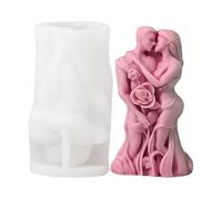 Molde de silicona para amantes de la resina, molde de resina para el día de San Valentín | Moldes de velas con forma de amantes de abrazo 3D | Molde de resina epoxi hecho a mano para jabón | Molde de
