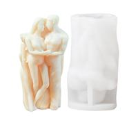 Molde De Silicona Para Amantes-Molde De Par De Abrazos Románticos, Fundición De Velas De Resina 3d, Molde De Arte Creativo De Larga Duración | Proyecto De Regalos De Decoración Artesanal De Boda De Sa