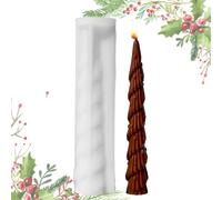Molde de silicona para árbol de Navidad, forma de vela en 3D, fácil desmoldeo para jabones, plastilina de chocolate