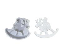 Molde de silicona para árbol de Navidad, forma de vela para hacer velas, adornos navideños, moldes de resina, molde decorativo para manualidades, regalo, moldes de silicona de reno para resina epoxi /