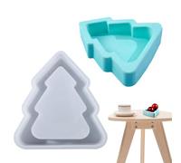Molde de silicona para árbol de Navidad, molde de silicona para guardar velas, moldes de silicona para hornear navidad, moldes de fondant para dulces, pudines, gelatina, cupcakes