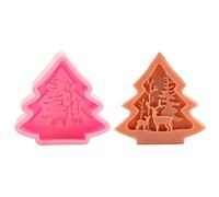 Molde de silicona para árbol de Navidad, moldes de silicona para hacer velas