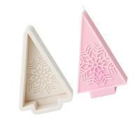 Molde de silicona para árbol de Navidad para hacer velas, diseño flexible reutilizable, manualidades de vacaciones, decoraciones hechas a mano para el hogar, suministros de aromaterapia festiva