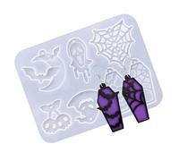 Molde de silicona para aretes de Halloween Specter, suministros de manualidades para accesorios, moldes de joyería