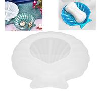 Molde de silicona para bandeja de almacenamiento de joyería, diseño concha marina, herramienta manual para bricolaje y creación de organizadores de bisutería