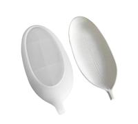 Molde de silicona para bandeja de resina epoxi, molde para joyas, forma de hoja, molde de silicona para posavasos, tabla de frutas, cuenco de postre, pintura de resina, bandeja de almacenamiento de
