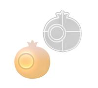 Molde de silicona para base, elegante forma de fruta, soporte para velas de té, decoración de escritorio para el hogar, moldes de resina epoxi para soporte