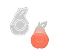 Molde de silicona para base, elegante forma de fruta, soporte para velas de té, decoración de escritorio para el hogar, moldes de resina epoxi para soporte