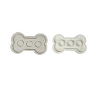 Molde de silicona para base, elegante forma de hueso de perro, soporte para velas, decoración de escritorio del hogar, molde de silicona para hacer huesos de perro