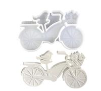 Molde de silicona para bicicleta | Diseño en bicicleta Molde de liberación fácil - Forma Antiadherente para la realización de, Para, jabón, yeso, artesanía, resina y decoración del hogar