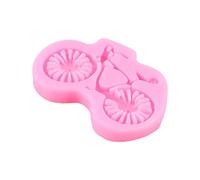 Molde de silicona para bicicletas, moldes de resina, llavero de fundición epoxi para joyería, manualidades, llavero, moldes para pasteles, fondant de chocolate