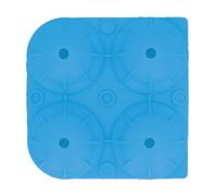 Molde de silicona para bolas de hielo, bandeja para hacer hielo en forma de esfera de 4 rejillas, de primera calidad, de grado alimenticio, no tóxico, libre de BPA, apto para (Azul)