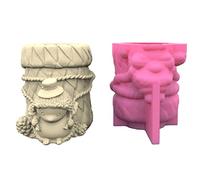 Molde de silicona para bolígrafo Cemento Hedgehog Cepillo Pluma Soporte de resina epoxi Su propio recipiente para bolígrafos