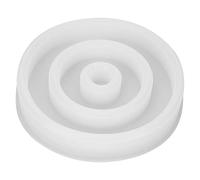 Molde de silicona para caja de lápiz labial, organizador de almacenamiento de lápiz labial circular, molde para hacer cajas, joyería, resina, arte, molde de silicona para