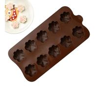 Molde de silicona para cálculo de perros, chocolate, jabón, bandeja flexible de 10 cavidades para hornear, fabricación de velas, proyectos de manualidades, reutilizables