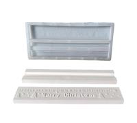 Molde de silicona para calendario de Adviento, superficie antiadherente, textura o resina, molde para calendario de Adviento