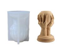 Molde de silicona para candelabros reutilizable para hacer candelabros de resina únicos y artículos de decoración del hogar con patrones detallados Molde de silicona para hacer joyas