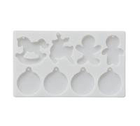 Molde de silicona para carrusel de muñeco de nieve, accesorios festivos para hornear helados, jabón y hacer muñeco de nieve de Navidad, molde de silicona para chocolate, Navidad, caramelos