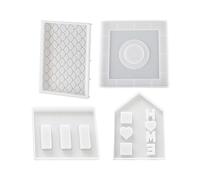 Molde de silicona para casa, molde para hacer velas, molde de resina fundida, molde de resina moldeada para casa, forma segura para decoración del hogar y pareja
