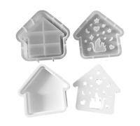 Molde de Silicona para Casita | Molde Para Velas de Casa de Gato - Herramienta Creativa Para Manualidades De Escritorio Aula Sala Navidad Halloween Guardería Jardín Escuela