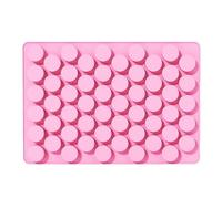 Molde de silicona para chocolate, 15,4 x 22,2 cm, 55 alvéolos, mini cilindro, molde para vela, resina, jabón, pastelería chocolate DIY regalo