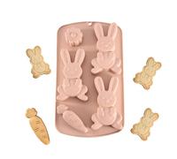 - Molde de silicona para chocolate con forma de conejo 3D con fácil | Molde de resina para hacer gelatina de frutas, productos horneados, helados, jabón, ositos de goma, cupcakes