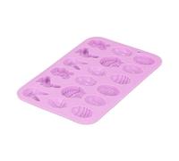 Molde de Silicona para Chocolate - Temporada de Primavera 18 Cavidades,Molde de Chocolate de Conejo y Huevo de Pascua - para Mujeres Niñas Principiantes y Expertos en Postres como Brownies y Gominolas