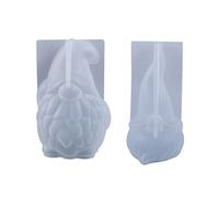 Molde de silicona para cifras de Papá Noel 3D, molde de resina epoxi para yeso, jabón, velas, artesanías de Navidad