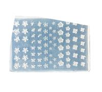 Molde de silicona para clavos, molde de tallado epoxi de cristal, moldes elegantes para adornos, herramientas de fabricación de joyas de silicona, dije decorativo para uñas