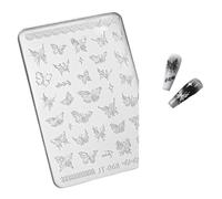 Molde de silicona para clavos, molde de tallado epoxi de cristal, moldes elegantes para adornos, herramientas de fabricación de joyas de silicona, accesorio de uñas de moda