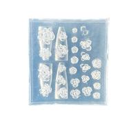 Molde de silicona para clavos, molde de tallado epoxi de cristal, moldes elegantes para adornos, herramientas de fabricación de joyas de silicona, dije decorativo para uñas