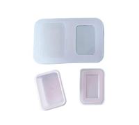 Molde de silicona para comida en miniatura, de Bandeja de postres, Moldes de resina UV, accesorios para casa de muñecas, herramienta para hornear en la cocina, molde artesanal
