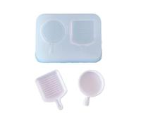 Molde de silicona para comida en miniatura, de Bandeja de postres, Moldes de resina UV, accesorios para casa de muñecas, herramienta para hornear en la cocina, molde artesanal