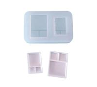 Molde de silicona para comida en miniatura, de Bandeja de postres, Moldes de resina UV, accesorios para casa de muñecas, herramienta para hornear en la cocina, molde artesanal