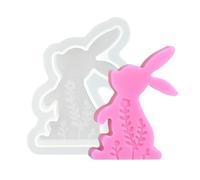 Molde de silicona para conejos, molde de jabón hecho a mano | Nuestro molde de conejo de Pascua para fiesta postre boda cumpleaños vacaciones Halloween Navidad Día de San Valentín