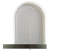 Molde de silicona para copas de vino y frutas, medio ovalado/redondo, de resina epoxi, utilizado para hacer piezas de ágata artificial, posavasos de frutas