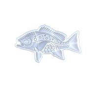 Molde de silicona para crear colgantes de pescado en relieve, colgadores de pared y puertas, resina epoxi fundida y decoración de habitaciones de silicona para decoración de pared