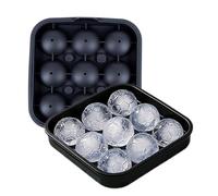 Molde de silicona para cubitos de hielo, 9 compartimentos, flexible, divertido, reutilizable, para casa, cocina, agua, cócteles, whisky, café, , , reuniones