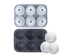Molde de silicona para cubitos de hielo para congelador, 6 capas de silicona, reutilizable, cóctel cubitos de hielo, para café, whisky, cerveza, día del padre, , familiar y
