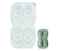 Molde de silicona para cubitos de hielo, pequeño para frigorífico, apto para alimentos, fácil extracción, forma de zapatos, resistente a las heladas, para cócteles, whisky, refrescos y postres