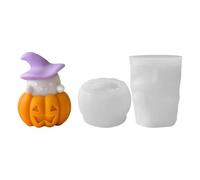 Molde de silicona para decoración de calabaza espiritual para esculturas de jabón de Halloween, para estudios de manualidades y tiendas hechas a mano, molde de silicona para manualidades