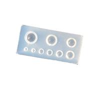 Molde de silicona para decoración de uñas, uso en uñas postizas acrílicas, de gel, ovaladas y redondas, moldes de silicona para joyas de resina epoxi