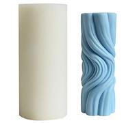 Molde de silicona para decoración del hogar, ceras, agua, cilíndrico, arte, hecho a mano, pilar romano, jabón, yeso, fondant, chocolate, para hacer arcilla, yeso, manualidades, hogar