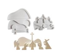 Molde de silicona para decoración del hogar, decoración de yeso, decoración de Pascua, herramienta de decoración de Pascua