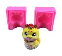 Molde de silicona para decoración del hogar, diseño de serpiente en 3D, molde decorativo para gitanos de chocolate, suministros para hacer joyas