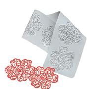 Molde de silicona para dulces de flores huecas 3D, molde de silicona para molde de encaje, para hornear, dulces, gomitas, azúcar, manualidades, pasteles, fiestas, pasteles, alimentos