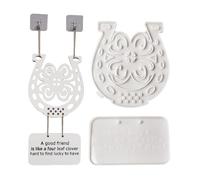 Molde de silicona para entusiastas de la fabricación de letreros de puerta creativos, placas de puerta, adorno colgante para aficionados, molde de silicona para decoraciones navideñas