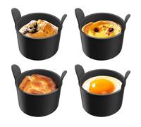 Molde de silicona para escalfar huevos, molde hervido, olla escalfada para horno, microondas, freidora de aire