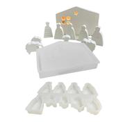 Molde De Silicona Para Escena De La Natividad,Plantilla De Figuras,Molde Para Adorno De Escena De Natividad De Navidad | Para Yeso, Resina, Jabón Artesanal, Halloween, Cumpleaños Y Desnudo