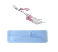 Molde de silicona para escoba con temática de Halloween, moldes de resina para jabón, perfecto para regalos y decoraciones, molde de escoba de bruja, molde de escoba de silicona